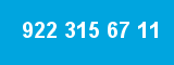 922 315 67 11